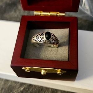 Onyx sterling silver